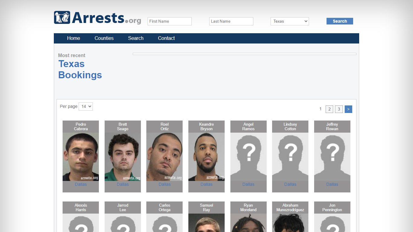 Texas Arrests and Inmate Search